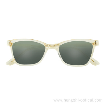 Wholesale Colorful Label Cat Eye Men Blue Light Acetate Cellulose Sunglasses